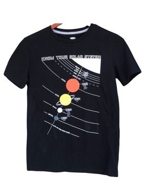 Old Navy Solar System Graphic Tee XL Kids Space Science Shirt